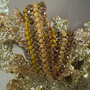 Chartreuse Ribbon Candy Bracelet